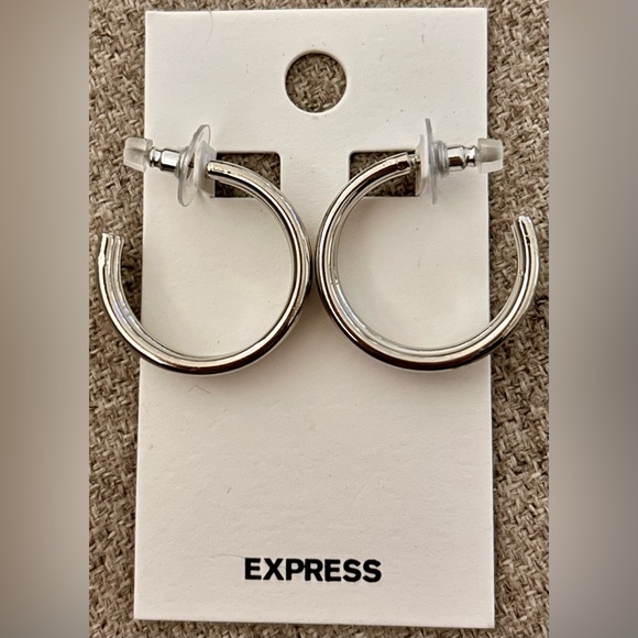 Express Jewelry - Express silver hoops 1.25”E15